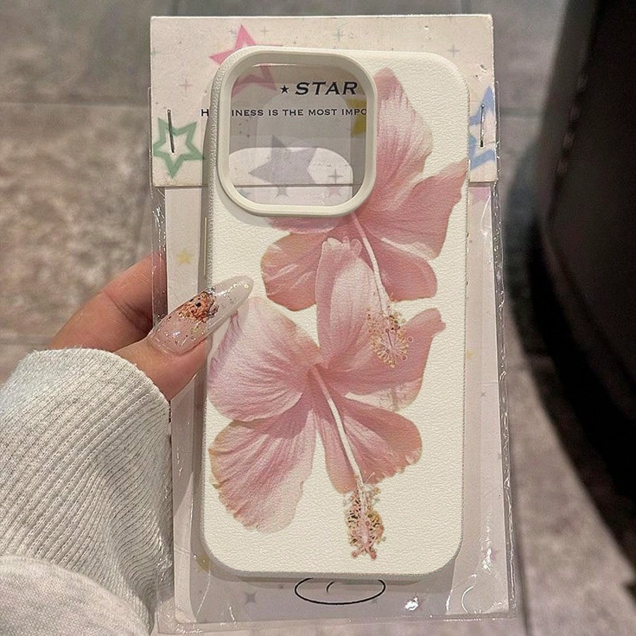 Pink Hibiscus Elegant High Aes – Phone Cases Aesthetic Bewertung und Preis