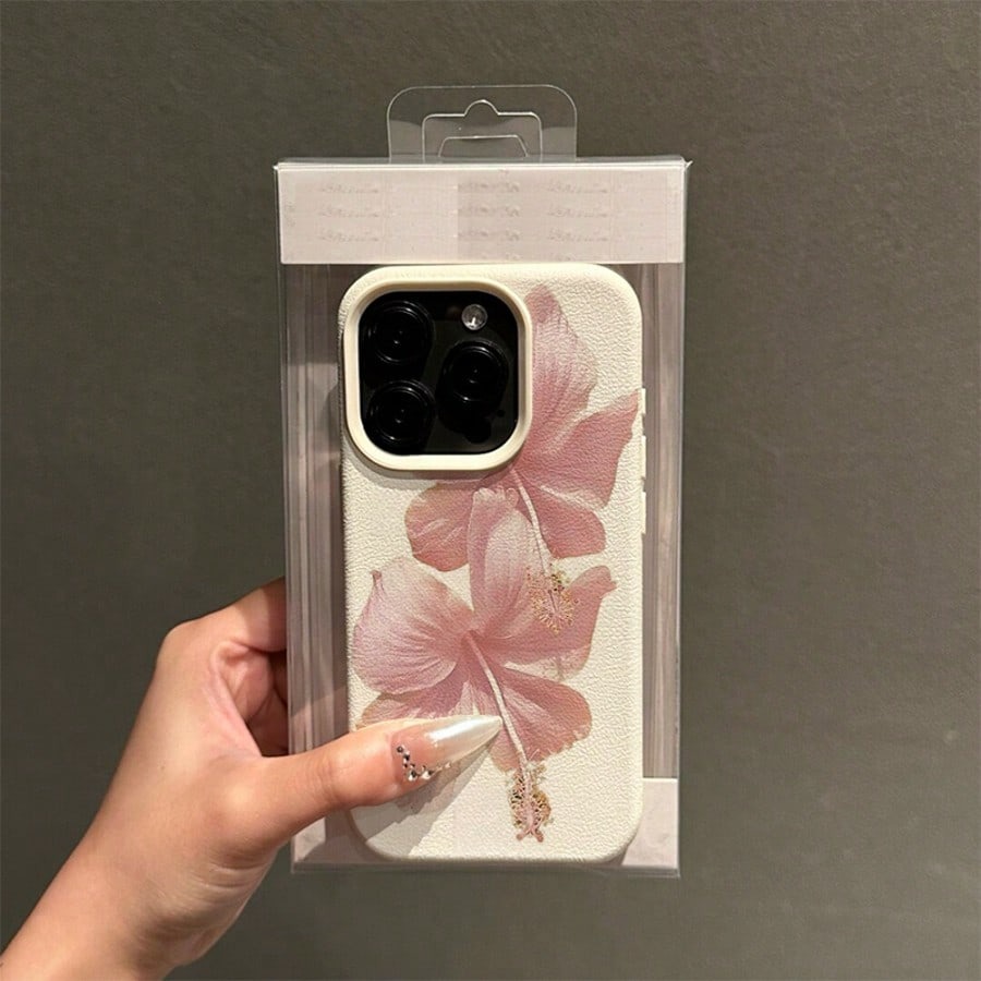 Pink Hibiscus Elegant High Aes – Phone Cases Aesthetic Bewertung und Preis