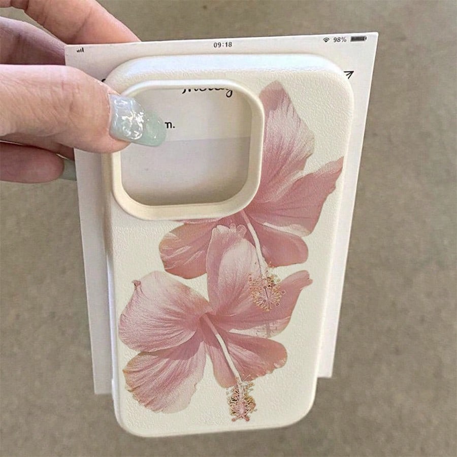 Pink Hibiscus Elegant High Aes – Phone Cases Aesthetic Bewertung und Preis