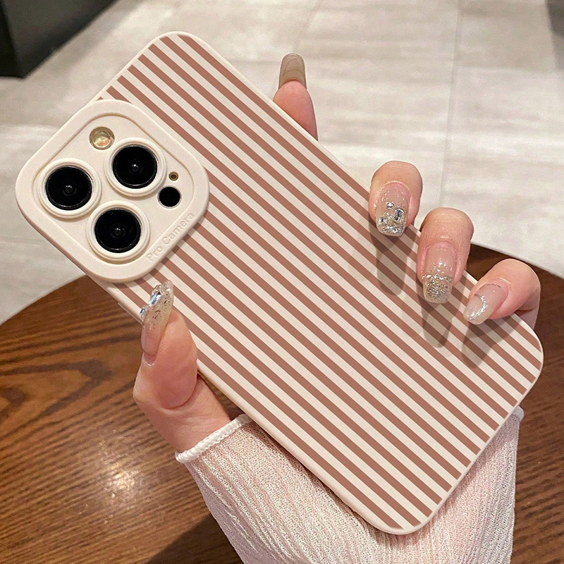 Pink Striped Painted Anti-Drop – Phone Cases Mous Bewertung und Preis