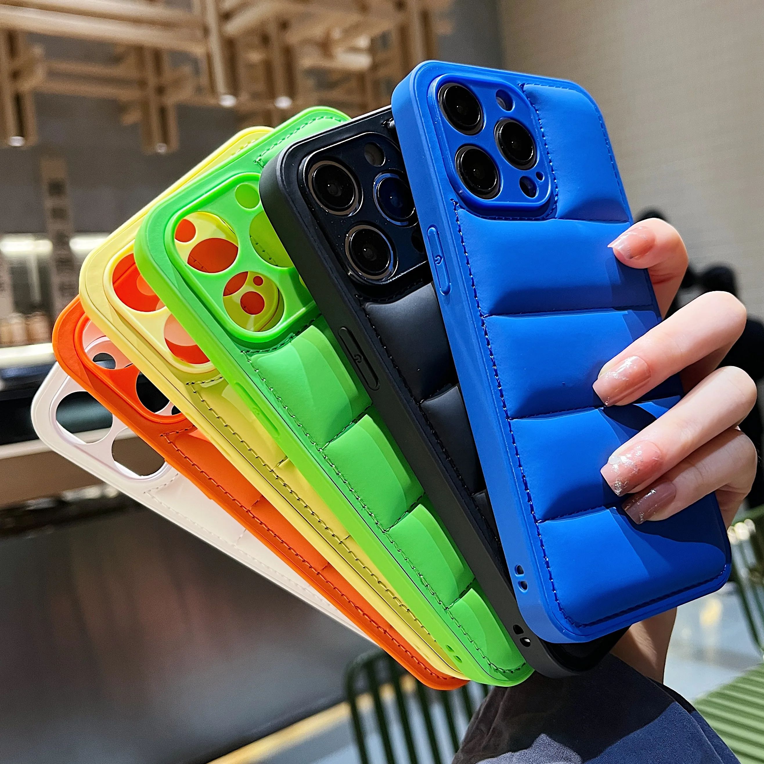Solid Color Down Jacket Patter – Phone Cases That Cover The Camera Bewertung und Preis