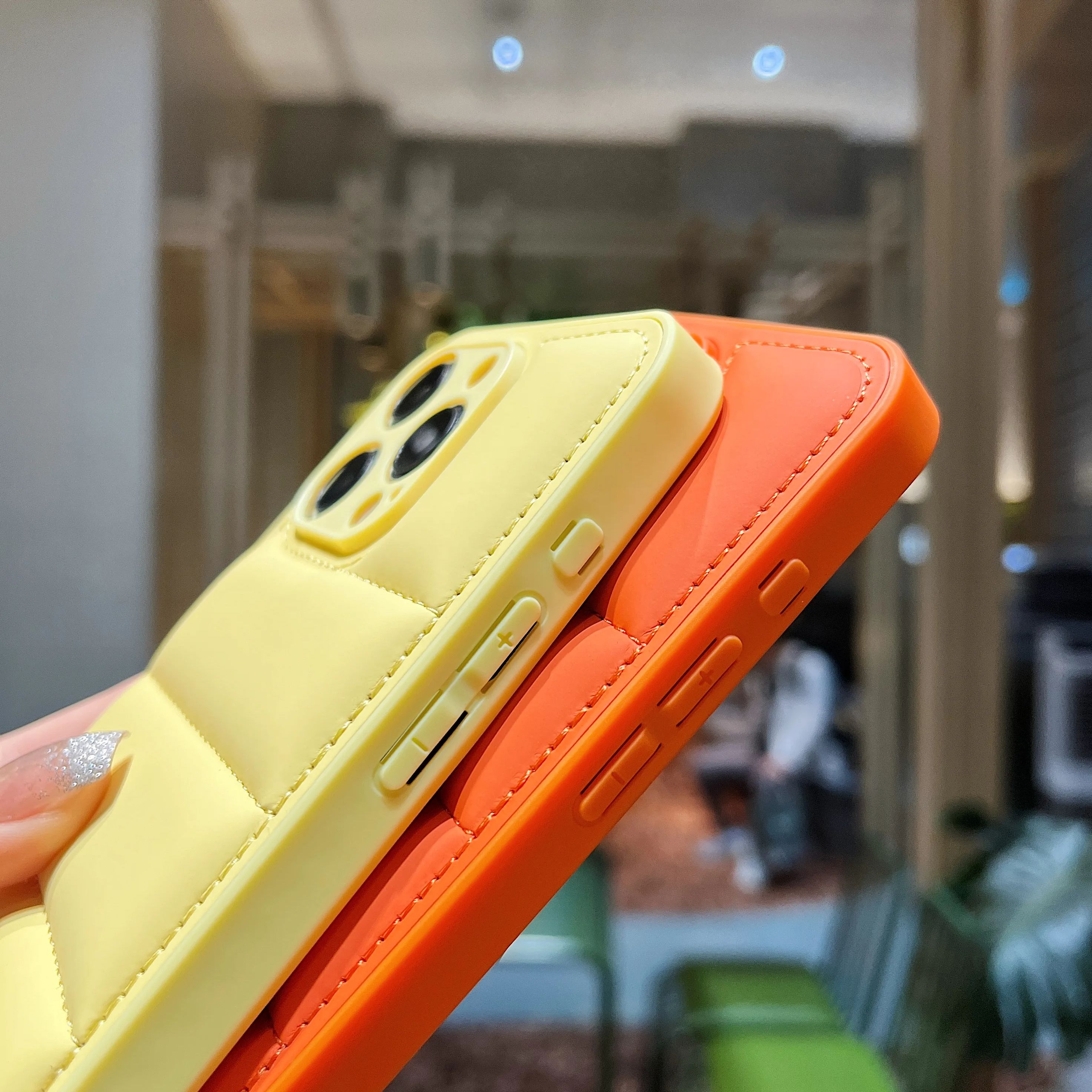 Solid Color Down Jacket Patter – Phone Cases That Cover The Camera Bewertung und Preis