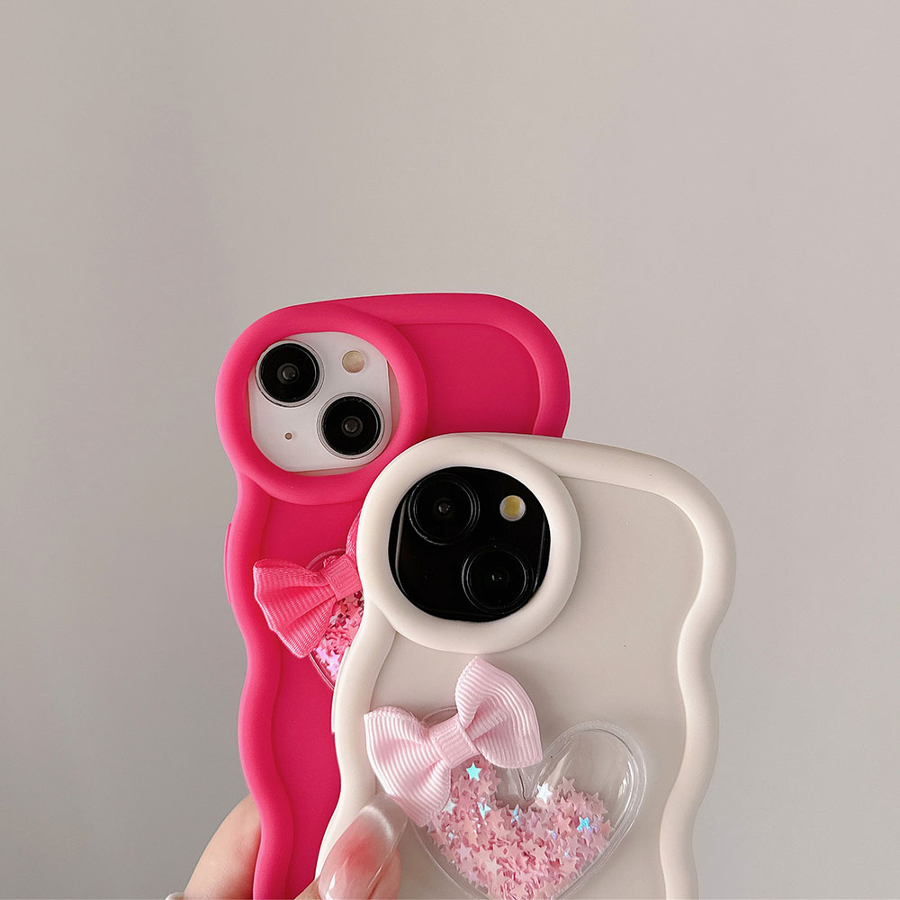 Love Heart Bow Wavy Soft Phone – Phone Cases Ugly Bewertung und Preis
